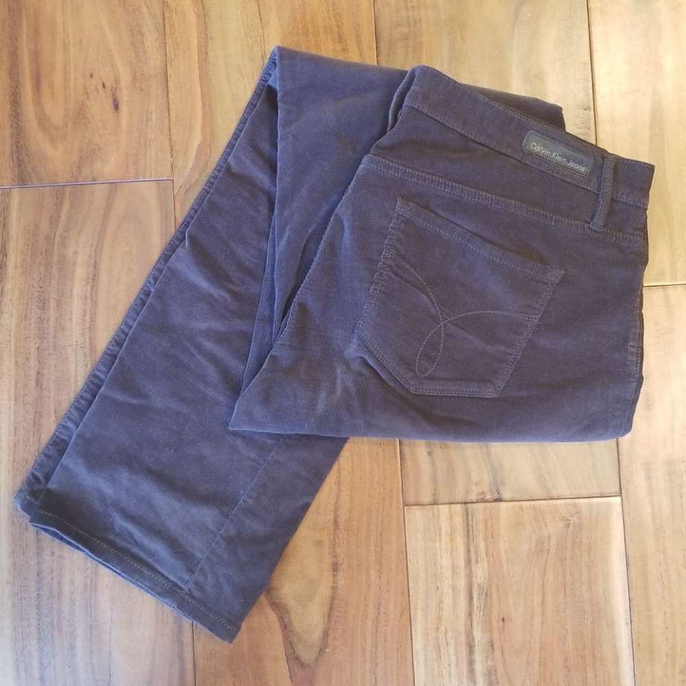 Calvin Klein corduroy straight leg pants